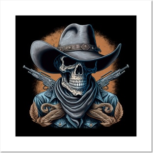 Cowboy Skull Posters and Art